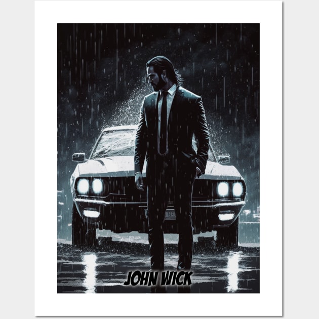 John Wick illustration Wall Art by Durro